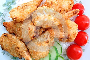 breaded coconut shrimp