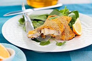 Breaded fish