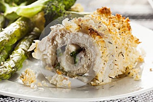 Breaded Homemade Chicken Cordon Bleu photo