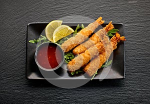 breaded Torpedo shrimps