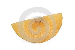 Breadfruit in syrup isolated on white