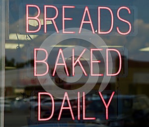 Breads Baked Daily Sign