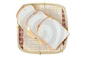 Breads in bamboo basket