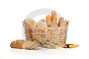 Breads in basket 2