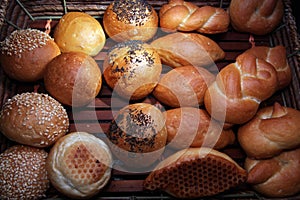 Breads in basket