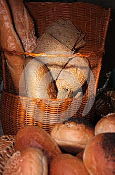 Breads in basket