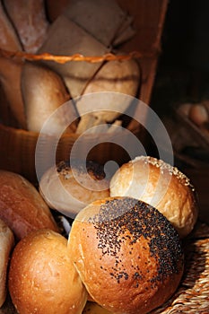 Breads in basket