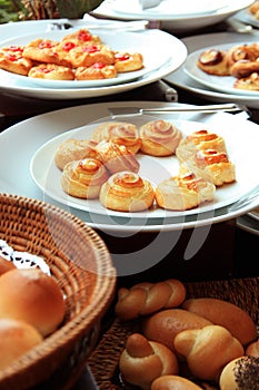 Breads at buffet