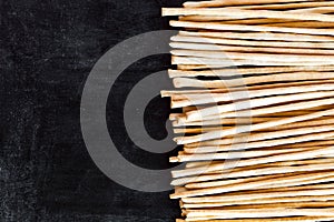 Breadsticks grissini torinesi on blackboard