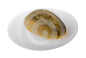 Breadstuff isolated on white background