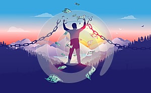 Break the chains to accomplish financial freedom