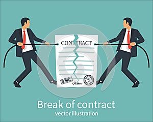 Break of a contract
