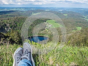 Break on the Feldberg overlooking the Feldsee