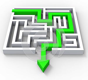 Break Out Of Maze Showing Puzzle