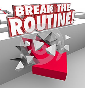 Break the Routine Arrow Through Maze Spontaneous Action Avoid Bo