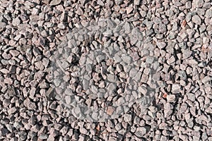 Break stone texture background. Road gravel.