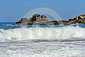 Breakers at the Costa Vicentina coast photo