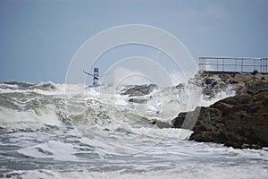 Breakers on the Jetty