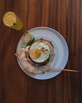 A breakfast at a Bali Hotel