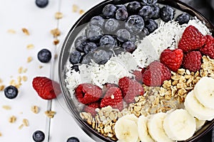 Breakfast Buddha Bowl with Berries photo