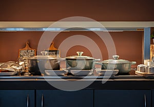 Breakfast buffe at a hotel..