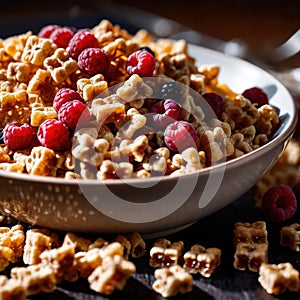 Breakfast cereal, granola grain breakfast food, simple staple