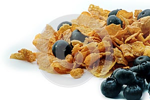 Breakfast cereals with blueberries