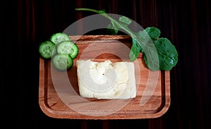 Breakfast, cheese and cucumber