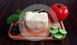 Breakfast and cheese and tomatoes