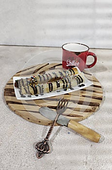 Breakfast with cheeseroll