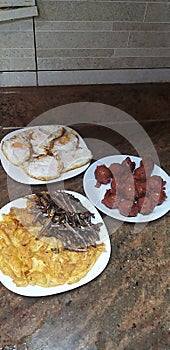 Breakfast & x28;eggs, dilis & longanisa& x29;