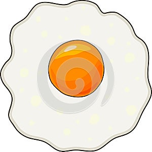 Breakfast - fried egg illustration