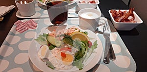 Breakfast Ikea Malmoe Sweden Seafood Bacon Coffee