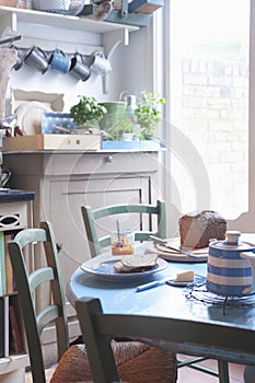 Breakfast On Kitchen Table