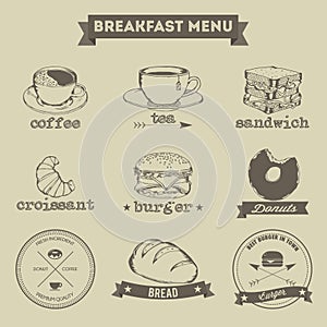 Breakfast Menu Hand Drawing Style