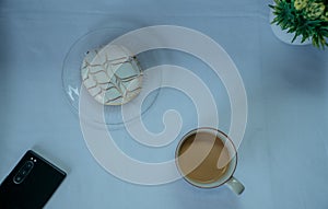 Breakfast menu in the morning