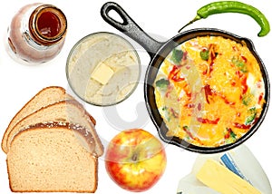 Breakfast Over White