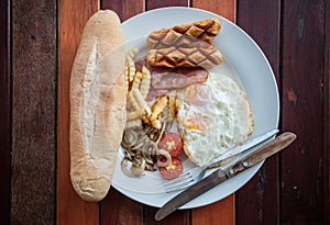 Breakfast Sandwich in Laotian style photo