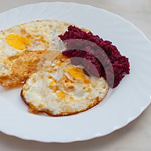 Breakfast, scrambled eggs