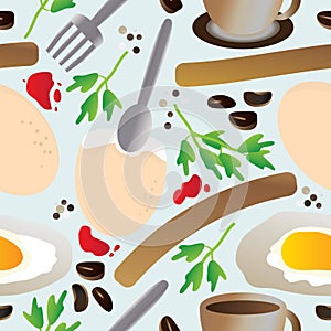 Breakfast Seamless Pattern_eps