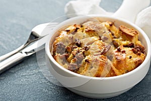 Breakfast strata with cheese and sausage