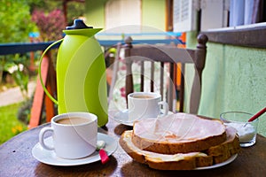 Breakfast at the terrace