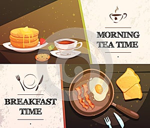 Breakfast Time Horizontal Banners