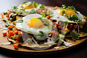 Breakfast Tostadas with egg