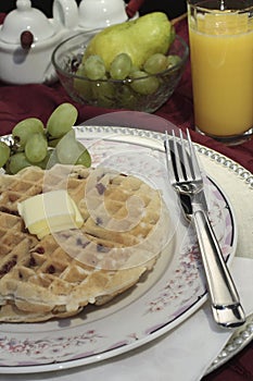 Breakfast waffles