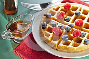 Breakfast waffles