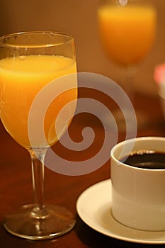 Breakfeast Orange juice & coffee