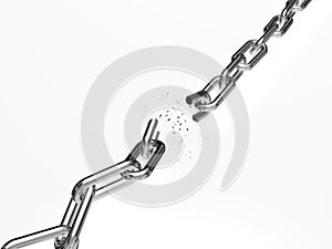 Breaking chain photo