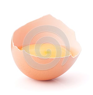 Breaking egg isolated on white background cutout