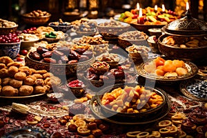 breaking feast table in ramadan ul mubarak